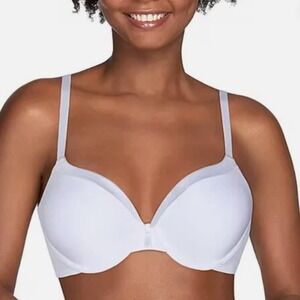 Vanity Fair Illumination Underwire White Bra, Size 38D Convertible Straps NEW